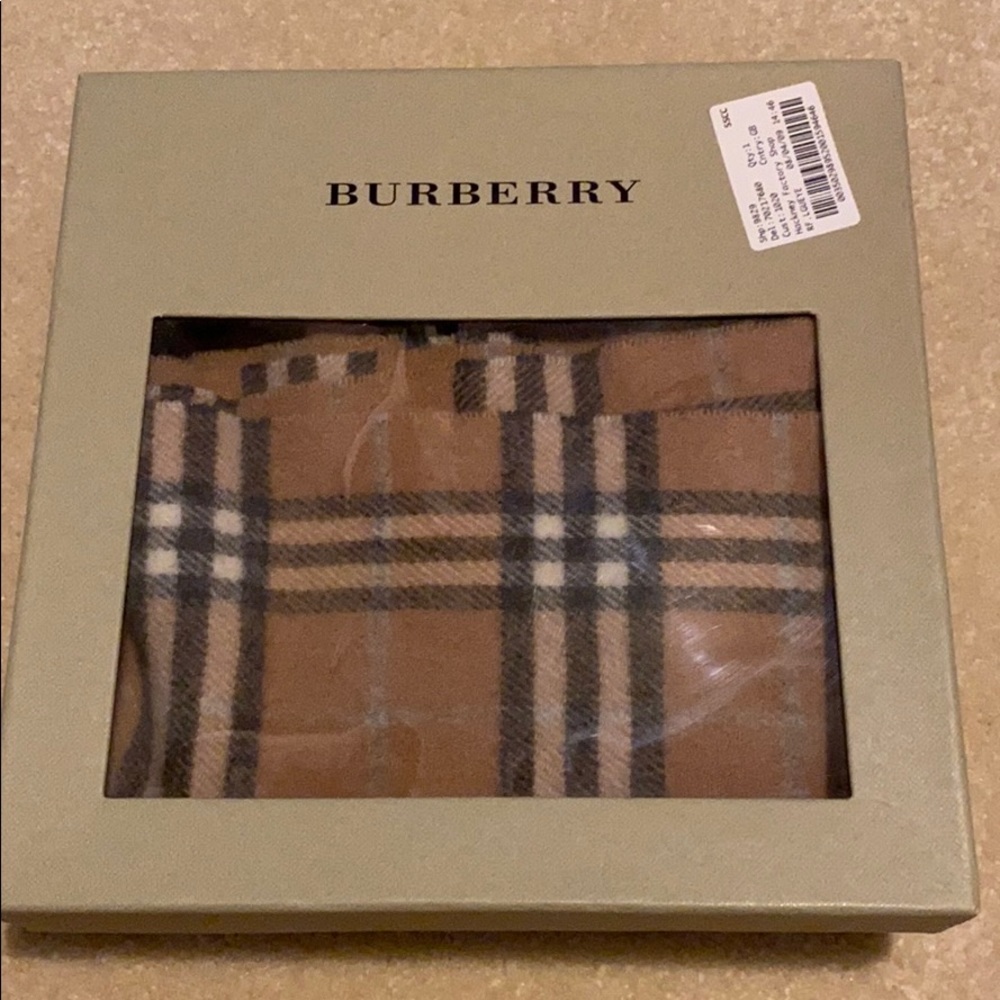 Burberry gloves and scarf set
